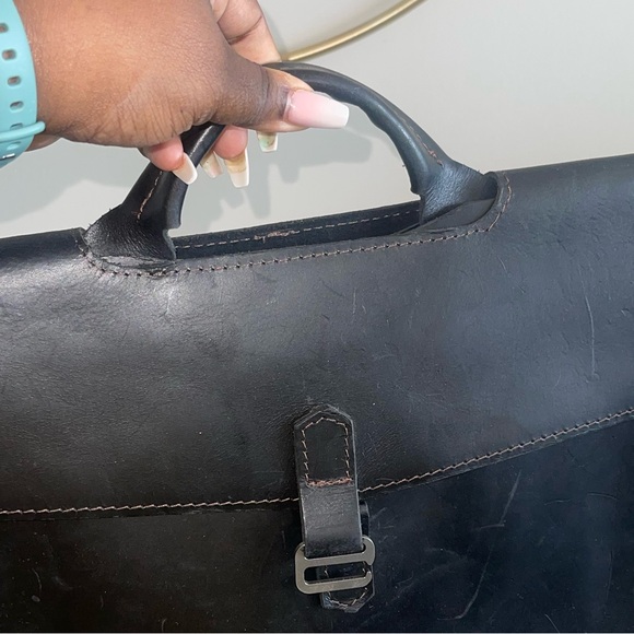 Rustico Leather Attaché Briefcase 💼🖤 - Picture 11 of 16